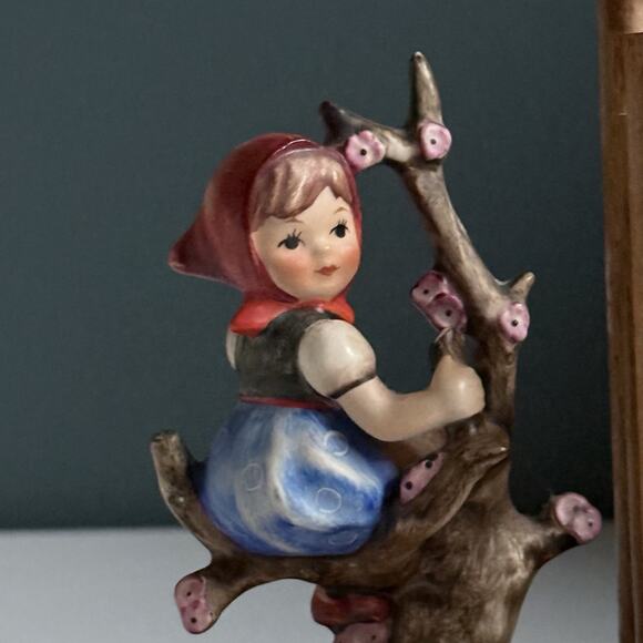 5" Apple Tree Boy & Apple Tree Girl Bookends Pair 252 1964 TMK3 Hummel Goebel C1 - Picture 3 of 15